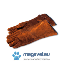 Protective gloves made of leather