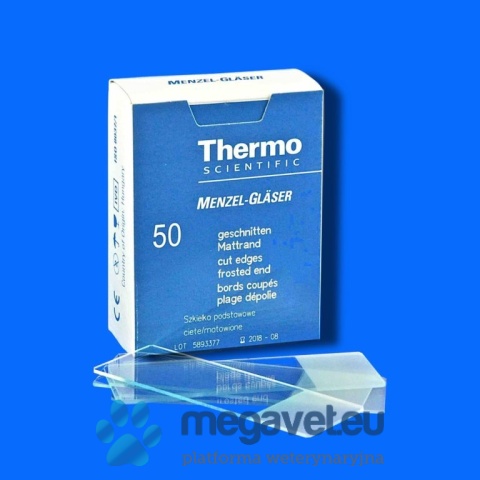 Szkiełka z polem opisu, gr. 1 mm, 26 x 76 mm Menzel-Glaser (PFB)