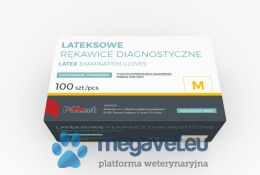 Diagnostic gloves, latex 100 pcs. [PNT]