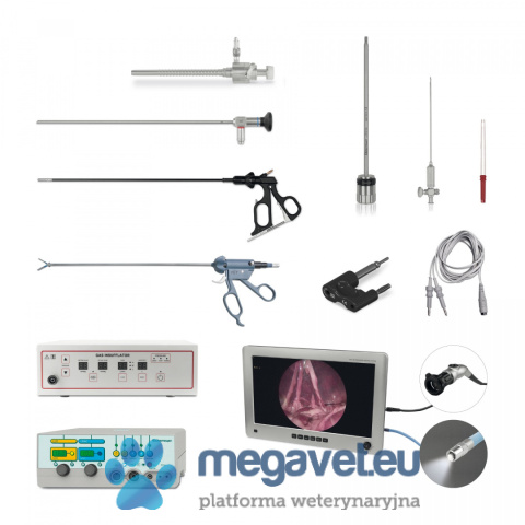 Laparoscopic set for dogs and cats