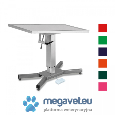 Treatment and operating table - X Base with electric lift, colors