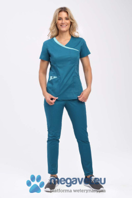 Bluza medyczna damska BL 50 + spodnie medyczne damskie SE 92 (APO)