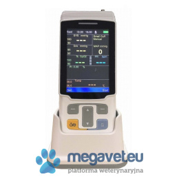 Veterinary pulse oximeter (SpO2) and capnograph (CO2) - T4C Vital Signs Monitor [GWV]