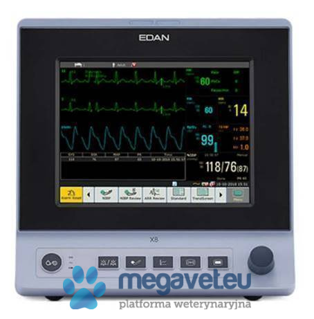 Edan X8 VET Cardiac Monitor with Capnograph (PNT)