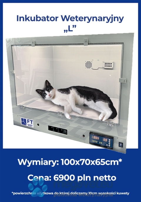 Post-operative incubators with oxygen therapy option