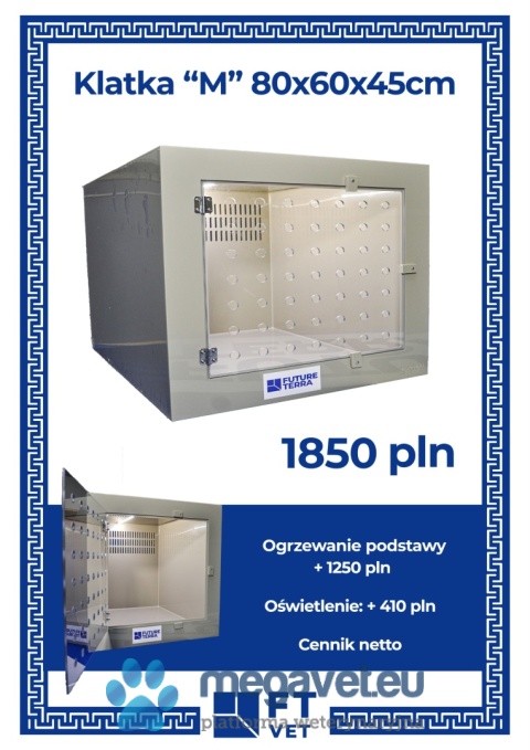 Specialist hospital cages with equipment