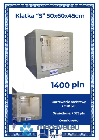 Specialist hospital cages with equipment