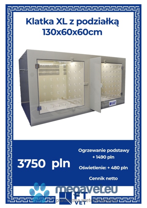 Specialist hospital cages with equipment