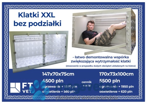 Specialist hospital cages with equipment