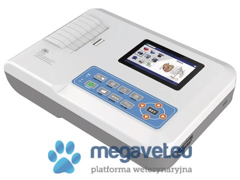 EKG weterynaryjne 3 kanały z monitorem ECG300G-VET (BSM)