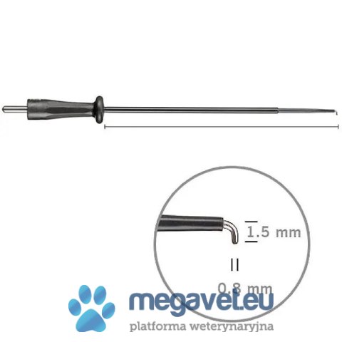 Elektroda igłowa, artroskopowa, zagięta 90 stopni , 1.5 x 0.8 mm (TCM)