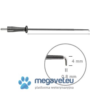 Elektroda igłowa, artroskopowa, zagięta 90 stopni, 4 x 0.8 mm (TCM)