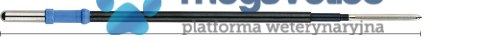 Elektroda nożowa, prosta, rombowa, 142 mm, izolowany trzonek 4 mm (TCM)