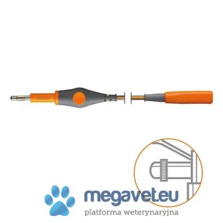 Kabel monopolarny, instrument 2 mm, do gniazda 4 mm, 4.5 m (TCM)