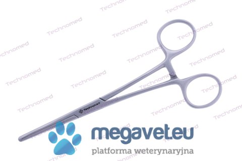 Kleszcze naczyniowe KOCHER OCHSNER proste, 160mm, 1x2 ząb (TCM)