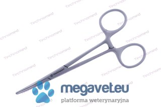 Kleszcze naczyniowe PEAN odgięte, 140mm (TCM)