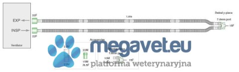 Obwód / układ oddechowy Y śr. 10mm dł. 1,6m (TCM)