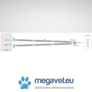 Obwód / układ oddechowy Y śr. 15mm dł. 1,6m (TCM)