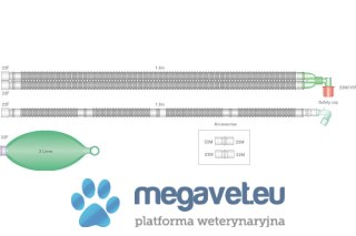 Obwód / układ oddechowy Y śr. 22mm dł. 1,6m, worek oddechowy 2L, rura do worka do AESPIRE, AVANCE, AISYS (TCM)