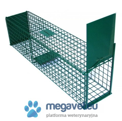 Pułapka jednowejściowa na lisy, borsuki, wydry - STRONG - na żywą przynętę, 140cm (BSM)