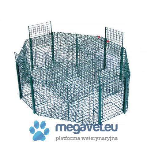 Pułapka na ptaki drapieżne na żywą przynętę 4 wejścia (BSM)