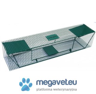 Uniwersalna pułapka na wydry, kuny, borsuki 125 cm, dwuwejściowa (BSM)