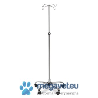 Wieszak na kroplówki SK-4 CHROM cztery uchwyty (BSM)