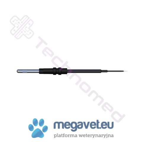 Elektroda igłowa, wolframowa, prosta, izolowana, 0,5 x 3 mm, dł. 55 mm, śr.uchwytu 2,4mm (TCM)