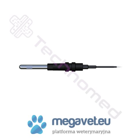 Elektroda igłowa, wolframowa, prosta, izolowana, śr. 0,5 x 3 mm, dł. 40 mm, śr.uchwytu 2,4mm (TCM)