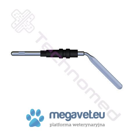 Elektroda szpatułkowa, zagięta, 3 x 24 mm, dł. 40 mm, śr.uchwytu 2,4mm (TCM)