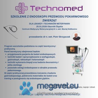 Endoskopia układu pokarmowego u zwierząt - szkolenie (TCM)