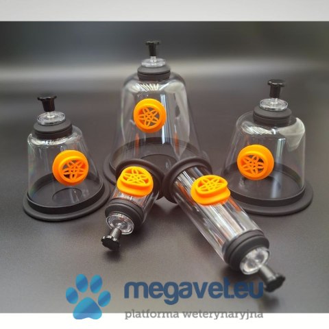 Maska weterynaryjna z ewakuacją co2- zestaw 5 szt. (TCM)