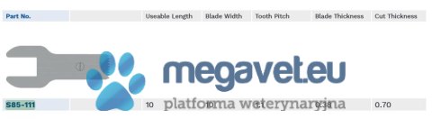 Ostrze do piły oscylacyjnej De Soutter S85-111 (TCM)