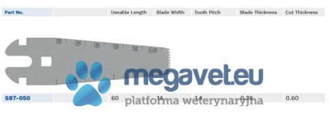 Ostrze do piły oscylacyjnej De Soutter S87-050 (TCM)