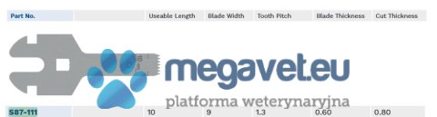 Ostrze do piły oscylacyjnej De Soutter S87-111 (TCM)