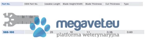 Ostrze do piły oscylacyjnej De Soutter S88-100 (TCM)