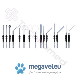 Zestaw elektrod monopolarnych, duży, śr.uchwytu 2,4 mm (TCM)