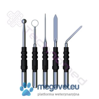 Zestaw elektrod monopolarnych, śr.uchwytu 4mm (TCM)