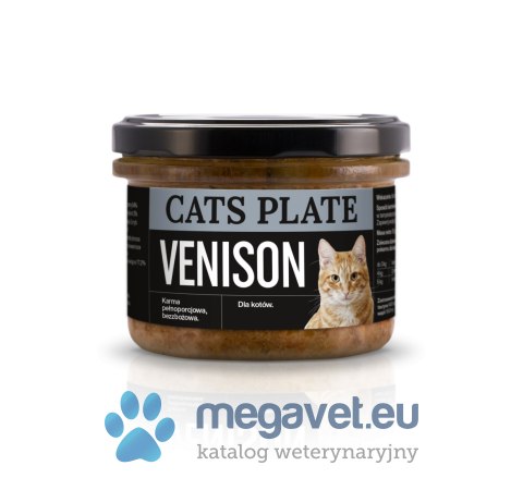 Cats Plate Venison 180g (DGP)