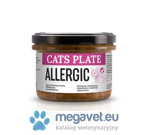 Cats Plate Vet Allergic 180g (DGP)