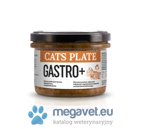 Cats Plate Vet Gastro+ 180g (DGP)