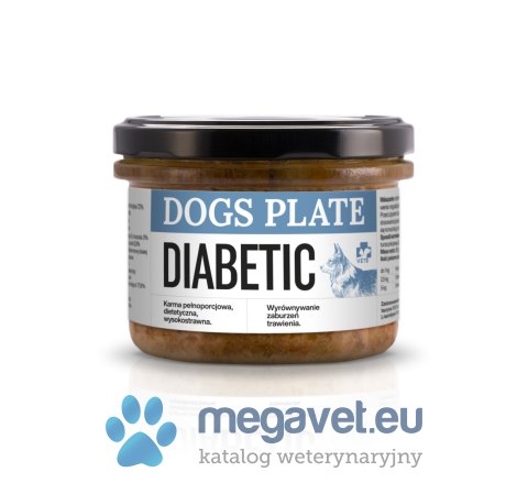 Dogs Plate Vet Diabetic 180g (DGP)