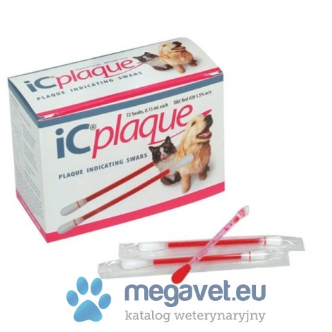 IC Plaque - roztwór ujawniający płytkę nazębną - 72 waciki (FDT)