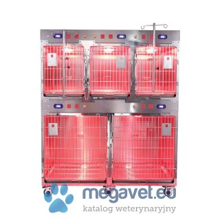 Klatka z grzaniem Infrared ze stali 5 wnęk (BSM)