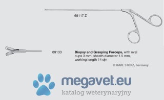 Kleszczyki sztywne biopsyjno-chwytające KARL STORZ średnica 1,5mm [MEM]