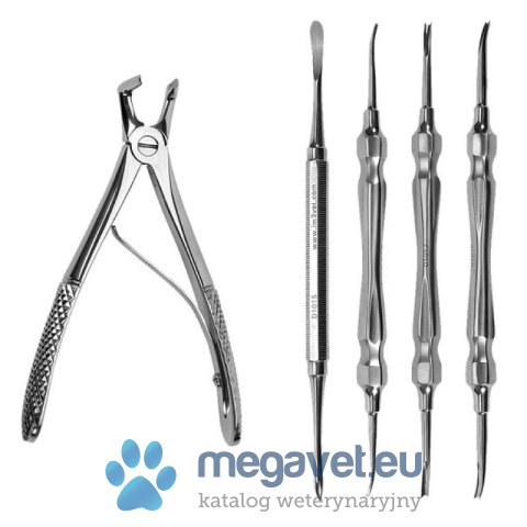 Zestaw narzędzi do zębów mlecznych - 5 części (FDT)