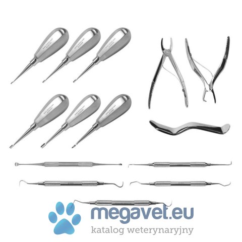 Zestaw narzędzi - krótkie uchwyty - 14 części (FDT)